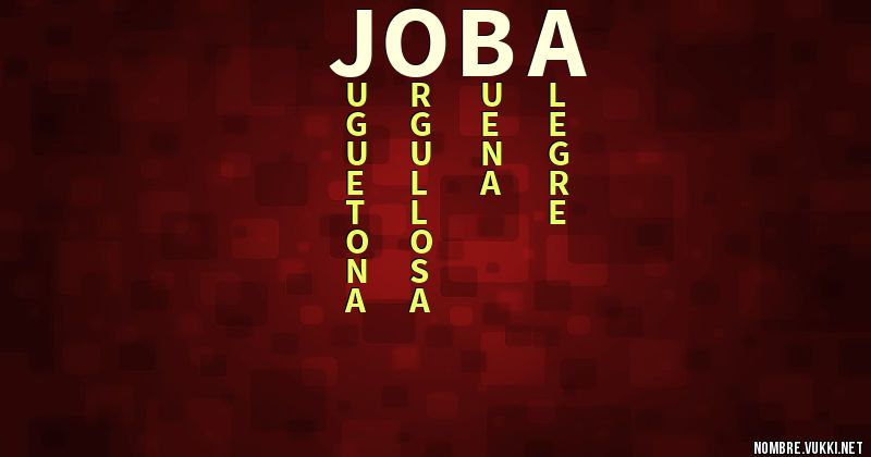 Acróstico joba