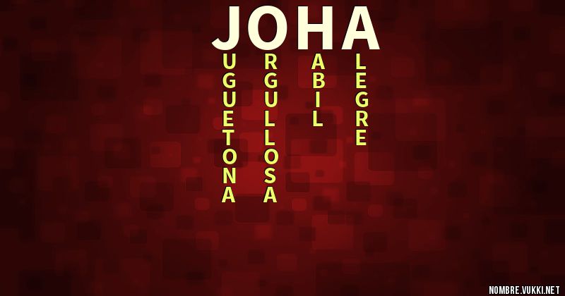 Acróstico joha