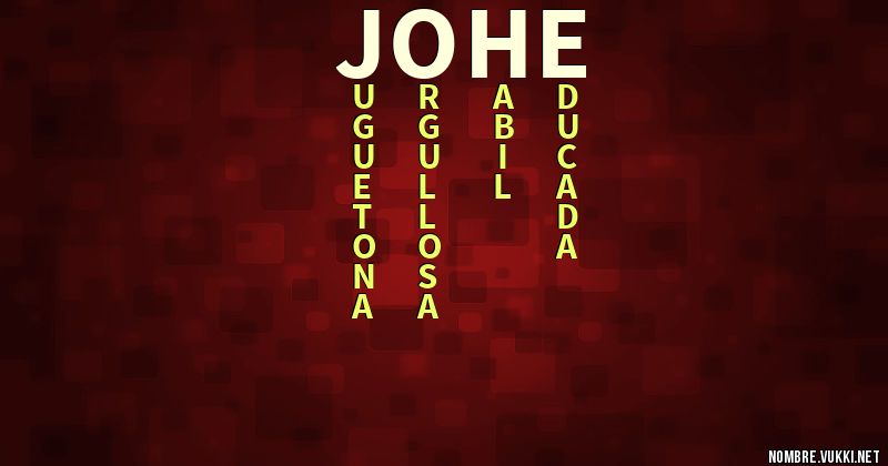 Acróstico johe