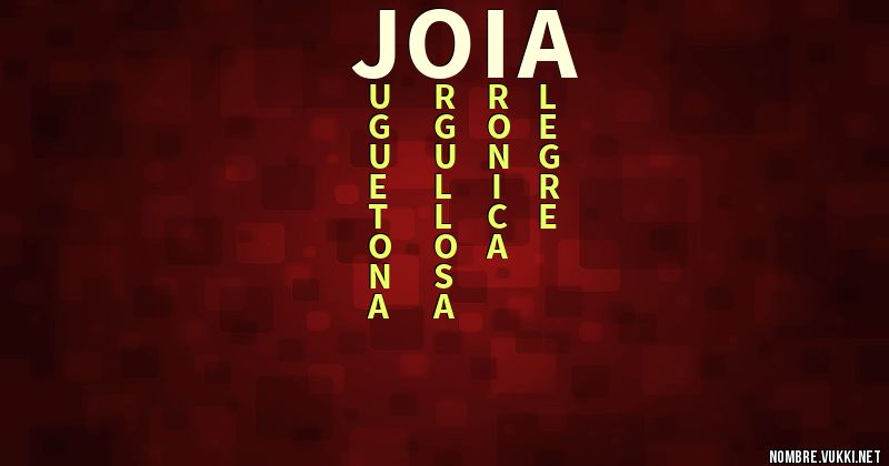 Acróstico joia
