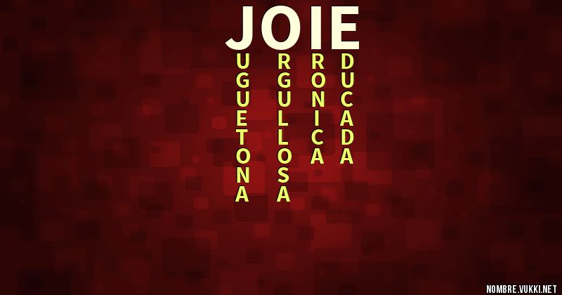 Acróstico joie