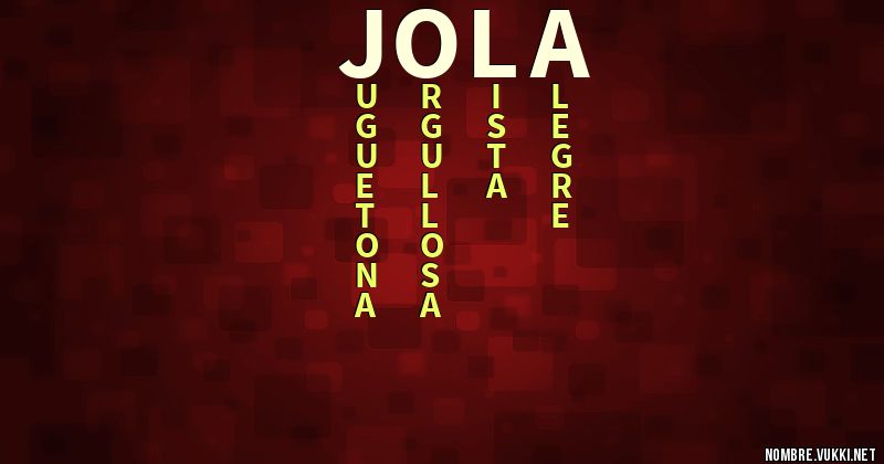 Acróstico jola