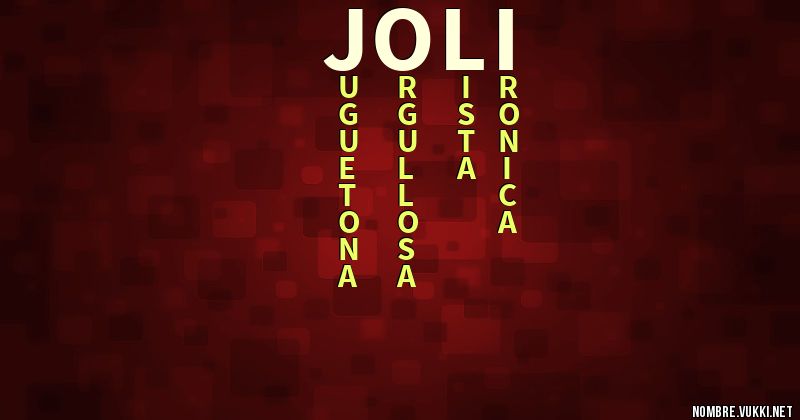 Acróstico joli