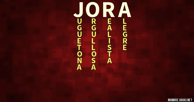 Acróstico jora