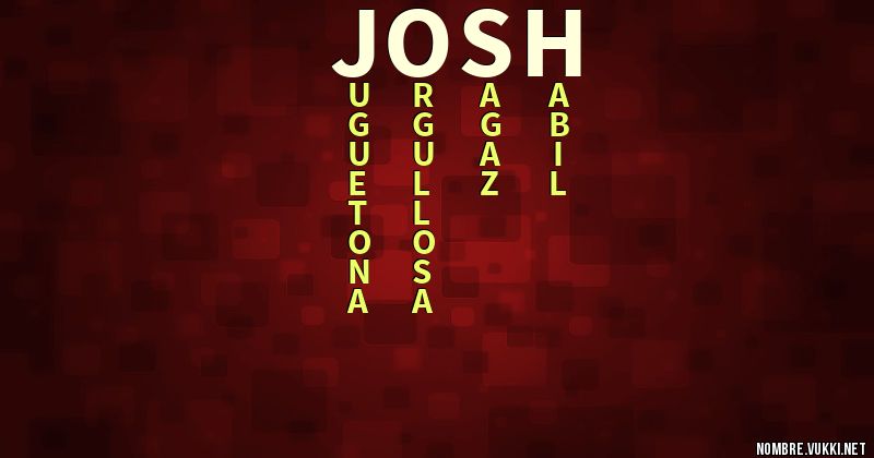 Acróstico josh