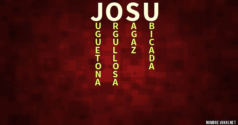 Acróstico josu