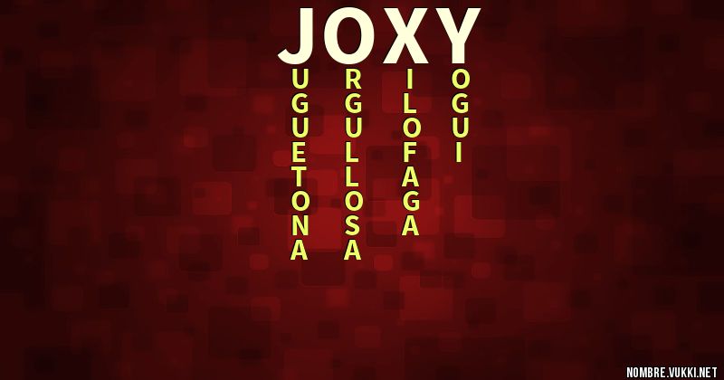 Acróstico joxy