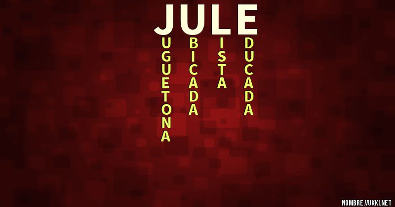 Acróstico jule