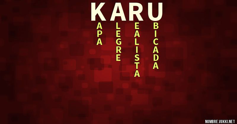 Acróstico karu