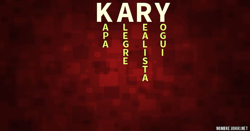 Acróstico kary