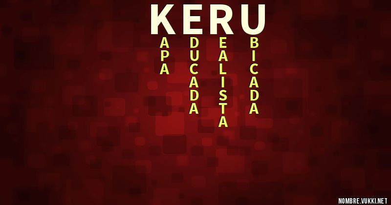 Acróstico keru