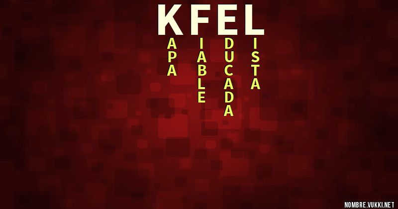 Acróstico kfel