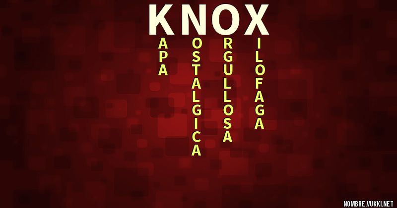 Acróstico knox