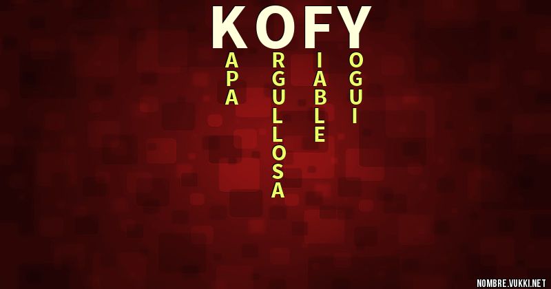 Acróstico kofy