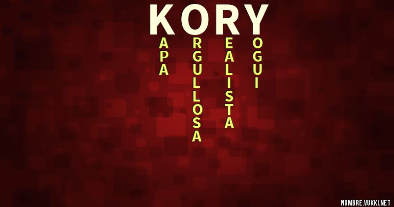 Acróstico kory