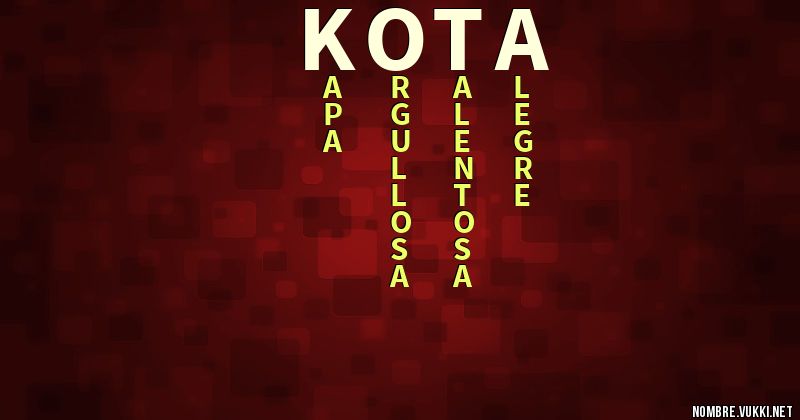 Acróstico kota