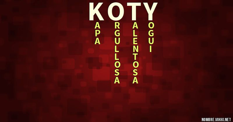 Acróstico koty