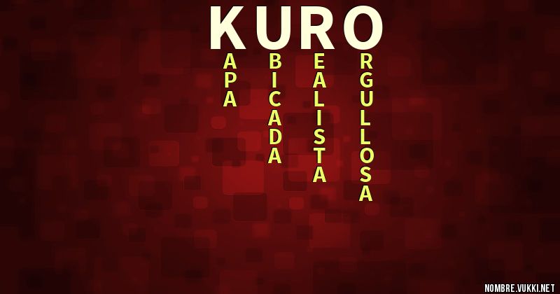 Acróstico kuro