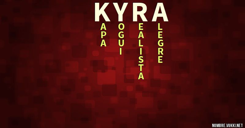 Acróstico kyra