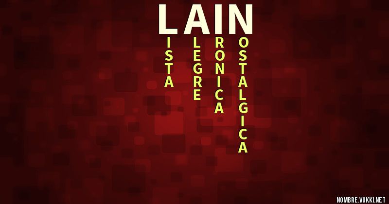 Acróstico lain