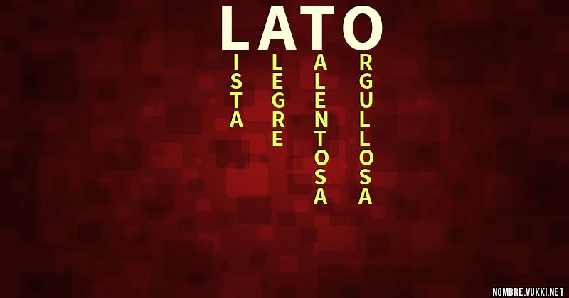 Acróstico lato