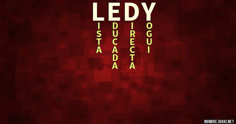 Qué significa ledy