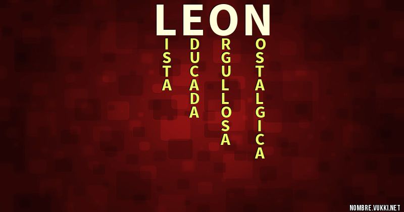 Acróstico leon