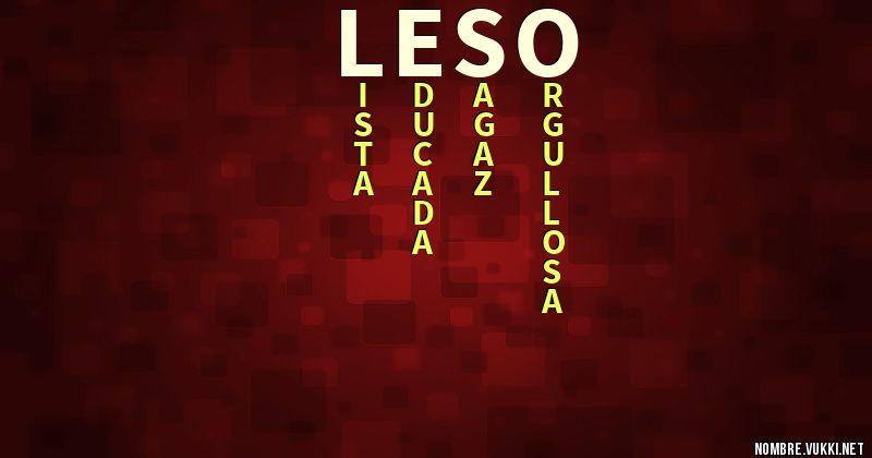 Acróstico leso