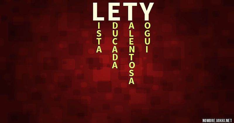 Acróstico lety