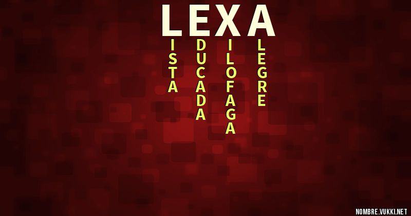Acróstico lexa