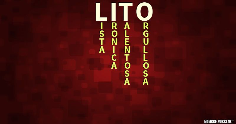 Acróstico lito