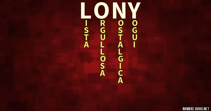 Acróstico lony