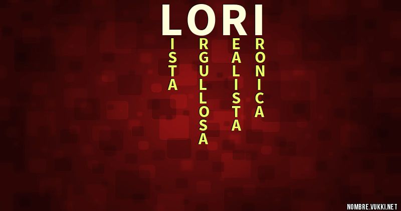 Acróstico lori