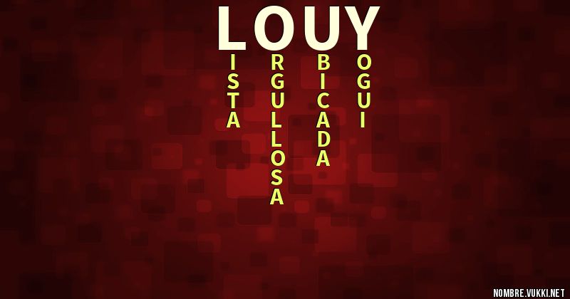 Acróstico louy