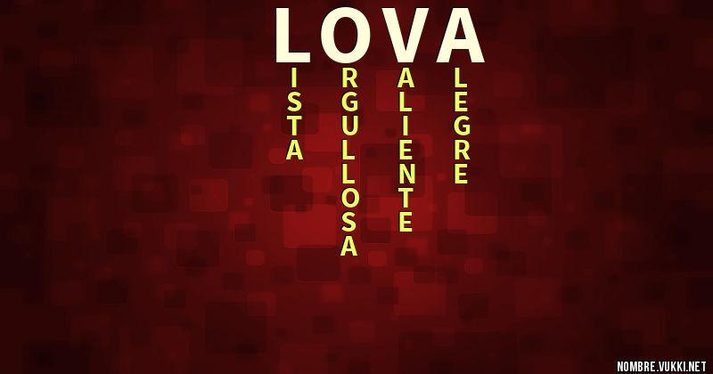 Acróstico lova
