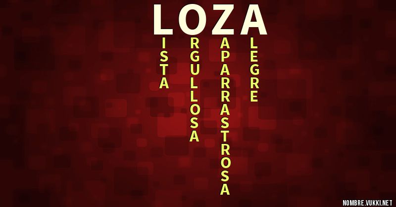 Acróstico loza