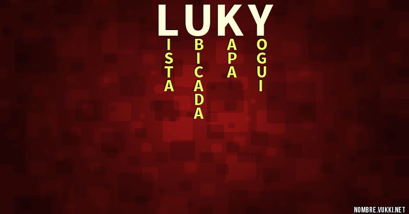 Acróstico luky