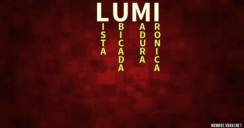 Acróstico lumi