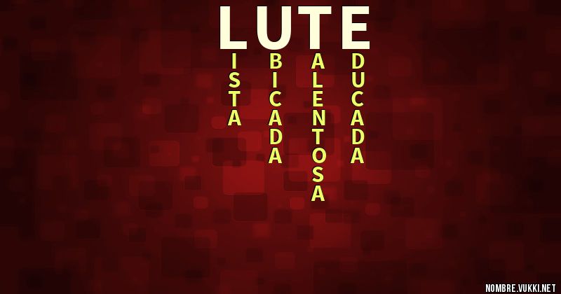 Acróstico lute