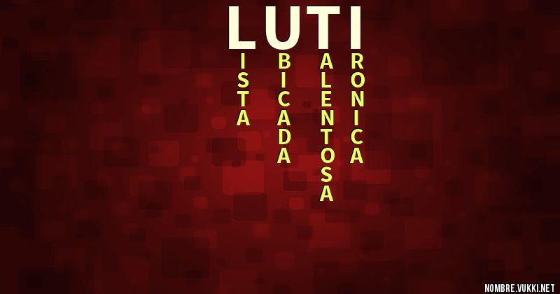 Acróstico luti