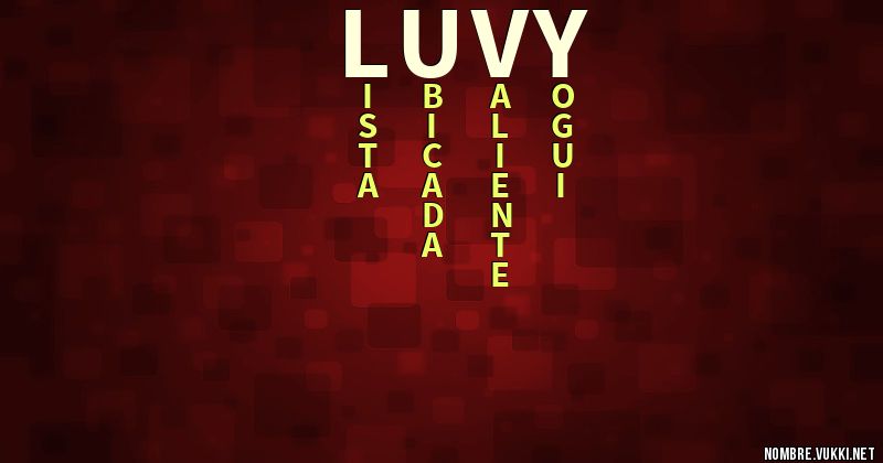 Acróstico luvy