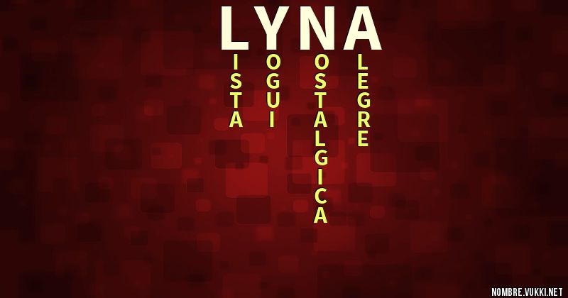 Acróstico lyna