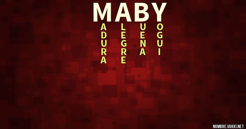 Acróstico maby