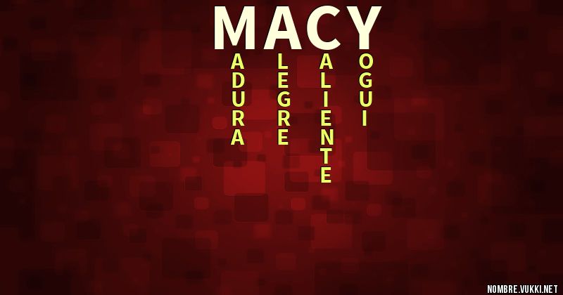 Acróstico macy