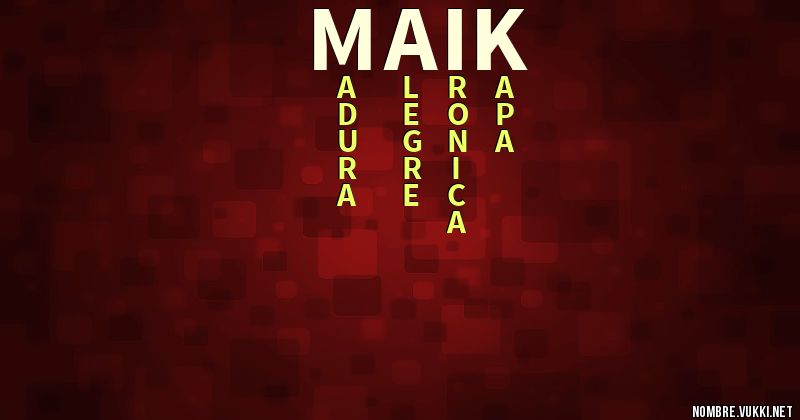 Acróstico maik