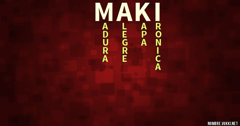 Acróstico maki