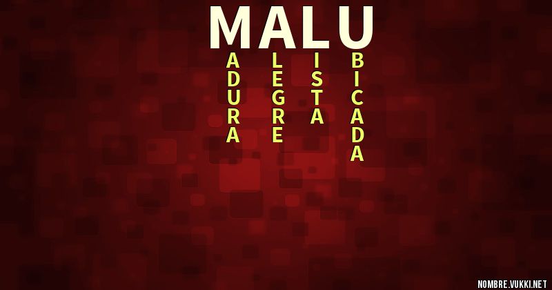 Acróstico malú