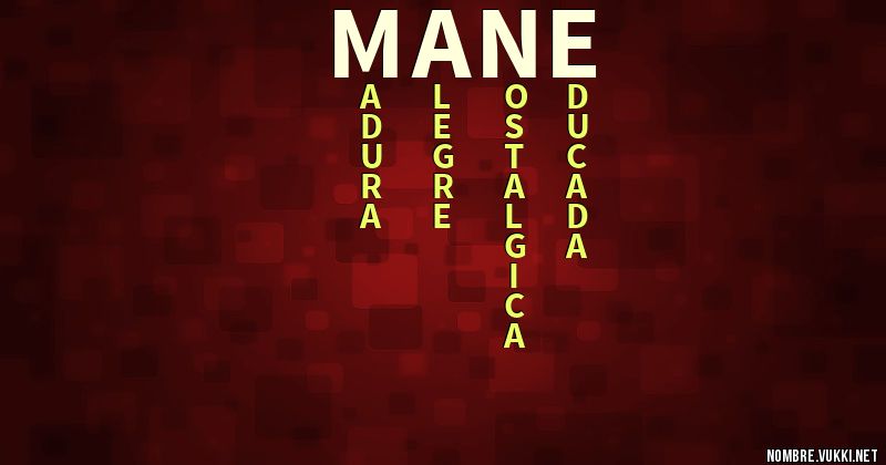Acróstico mane
