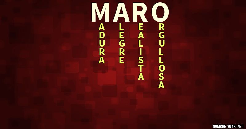 Acróstico maro