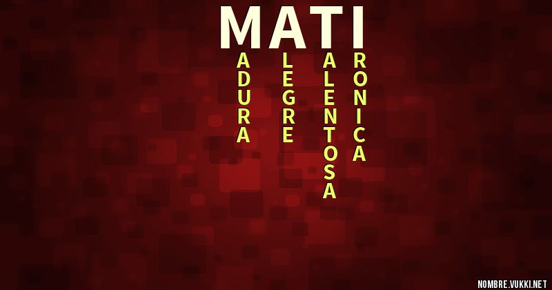 Acróstico mati